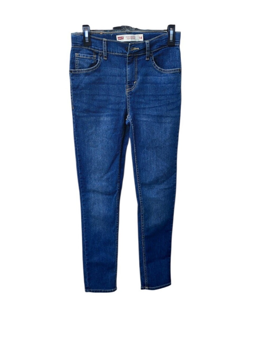 91826AA Levi's Blue High-Rise Skinny Jeans Size 14, W27" X L U29"